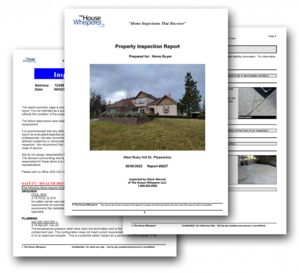 View sample home inspection report